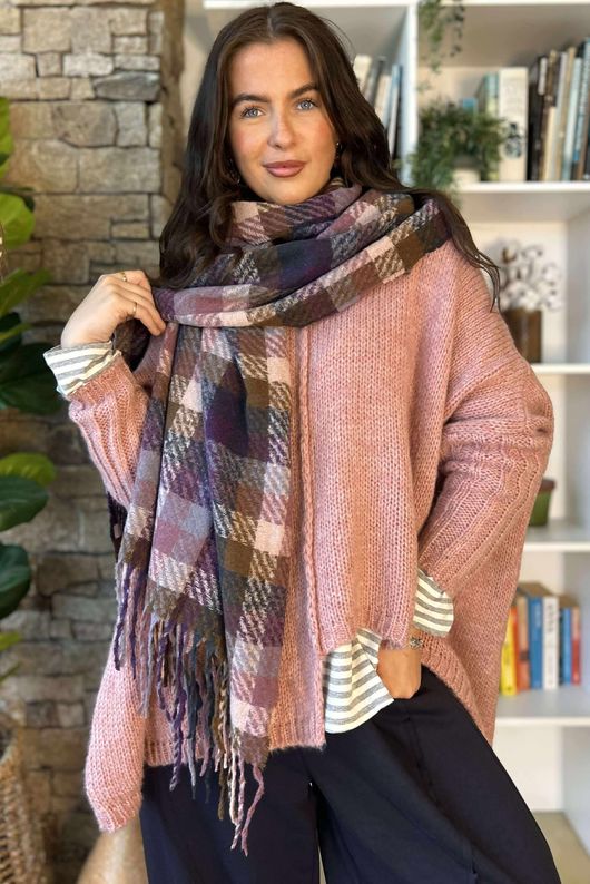 Magnus Plaid Blanket Scarf 3 /20=